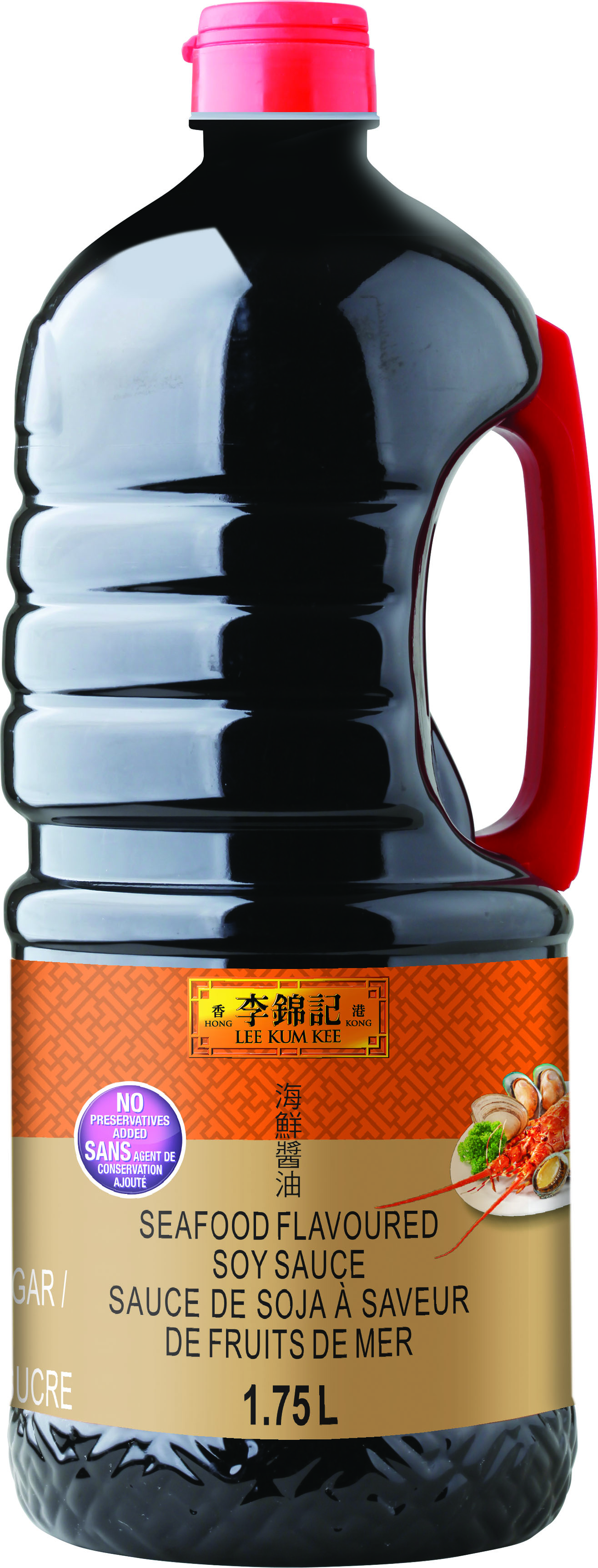Sauce de soja à saveur de fruits de mer, 1.75 l Seau