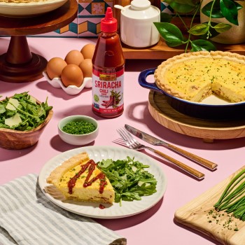 A spicy quiche lorraine recipe perfect for Mother's Day Brunch