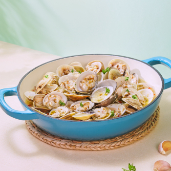 Green Peppercorn White Wine Clams_350