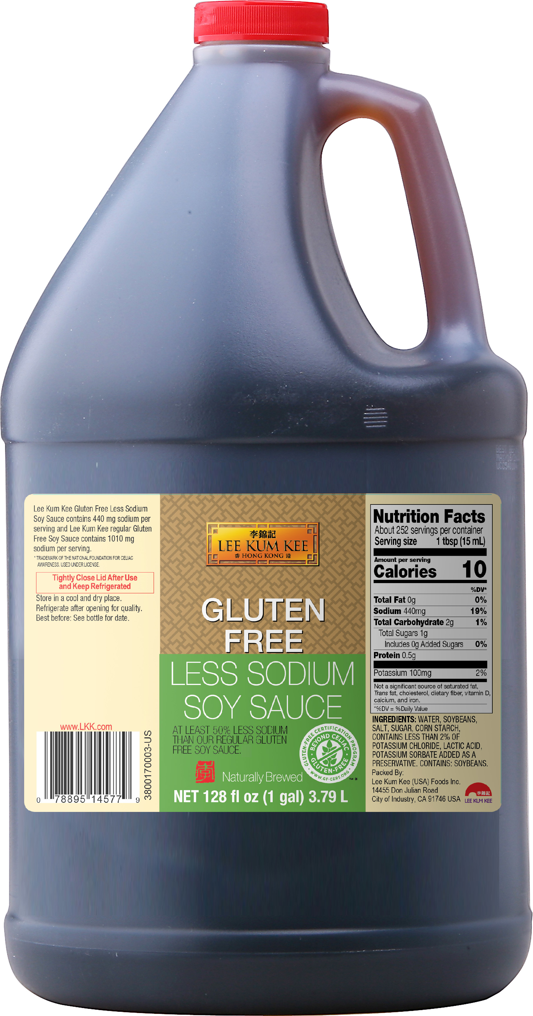 Gluten Free Less Sodium SoySauce 1gal