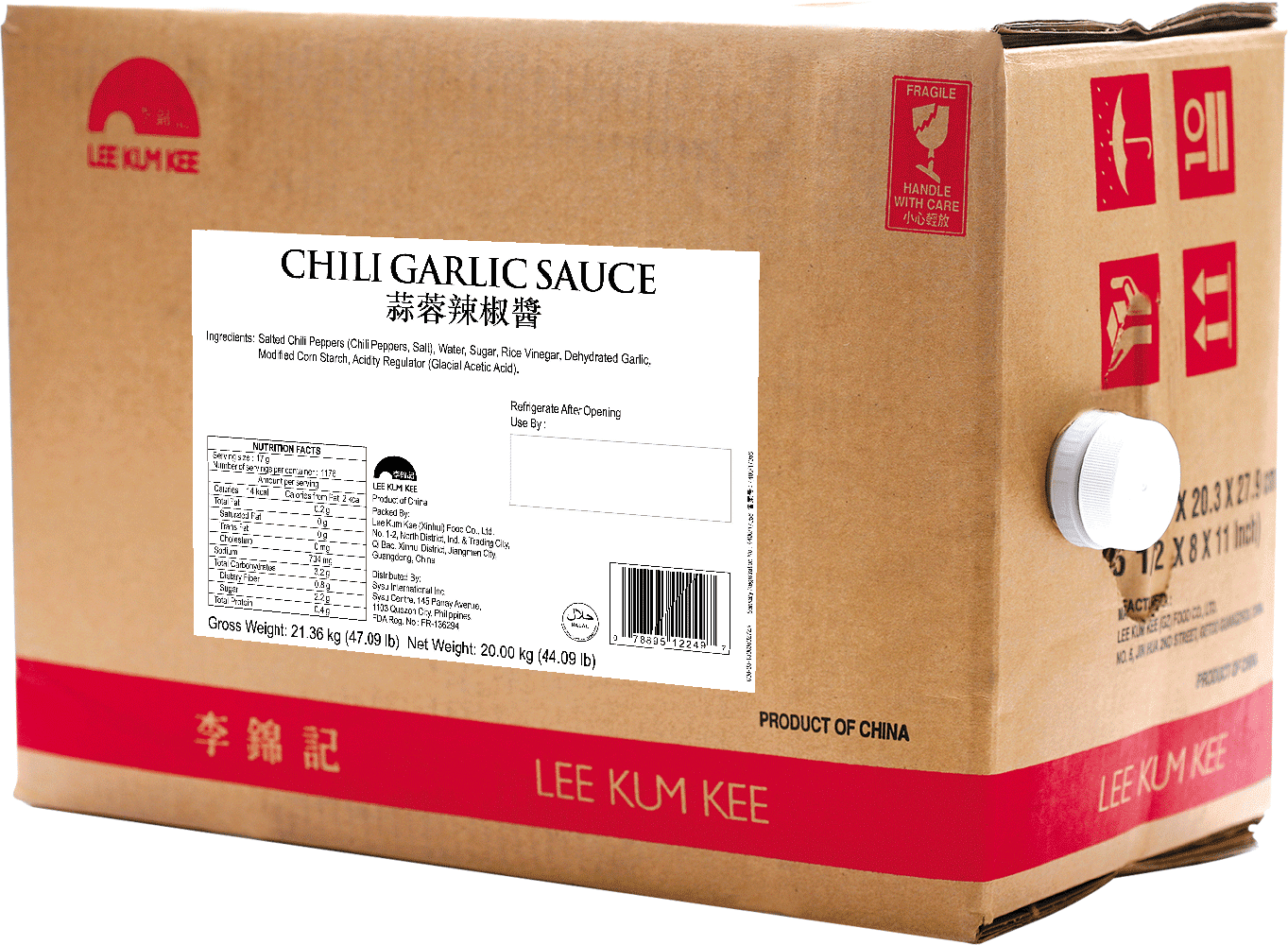 Chili Garlic Sauce 20kg