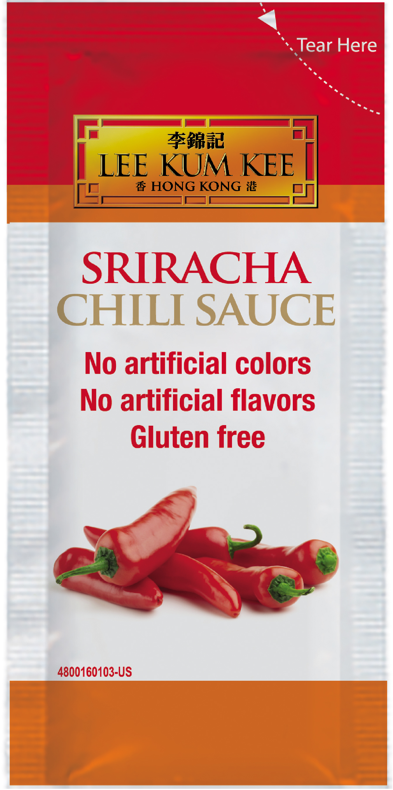 Sriracha Chili Sauce (-Pres), 0.25 fl oz (8ml) , Packet